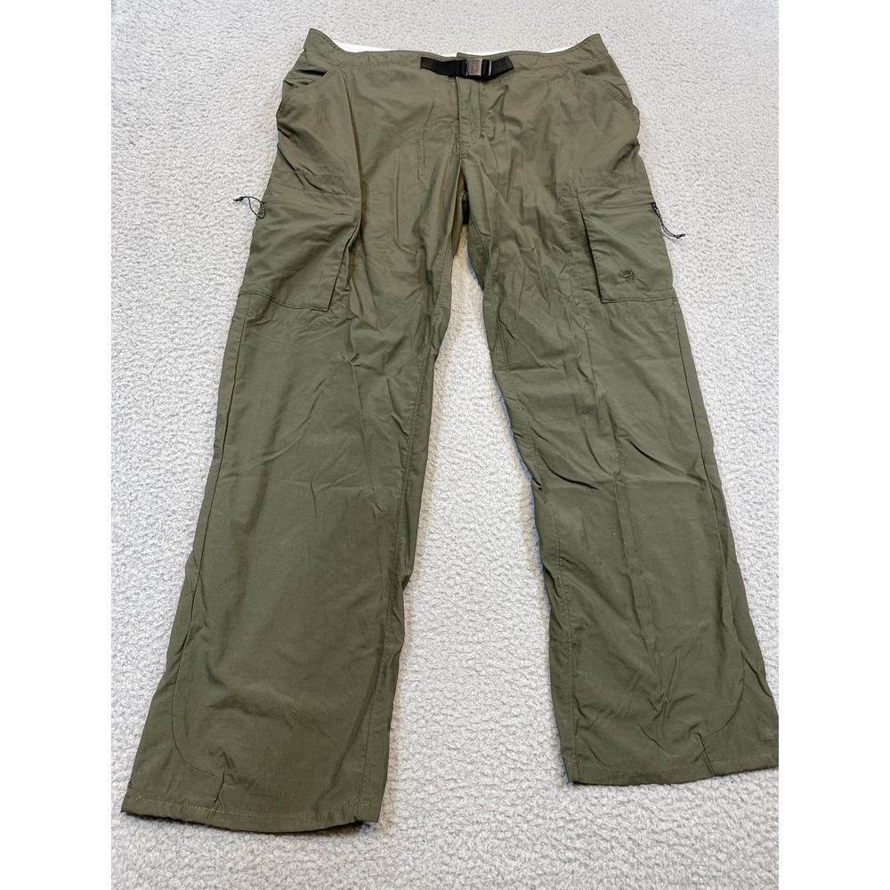 Mountain Hardwear Pants Womens 12 Hiking Outdoor Belted Cargo Pockets Nylon